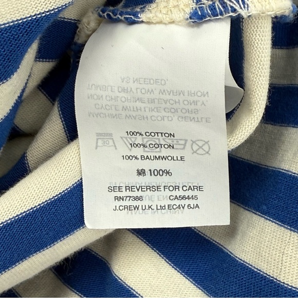 J.Crew Sammie Stripe Lace-Up Maxi Dress G3607 Baltic Red Blue Nautical Boho, S - Picture 15 of 16